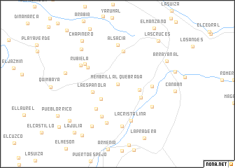 map of Quebrada Membrillal